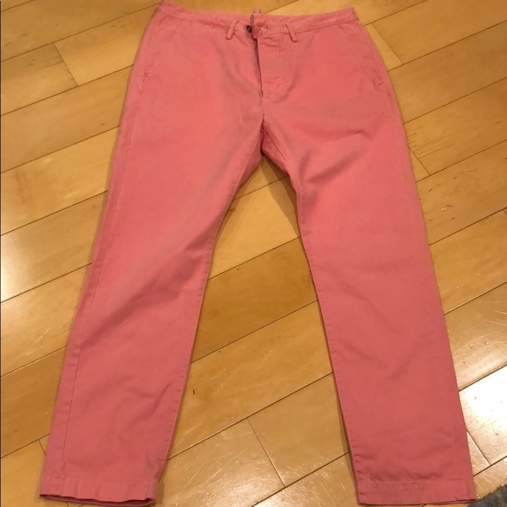 Dsquared2 pink salmon chinos khaki pants